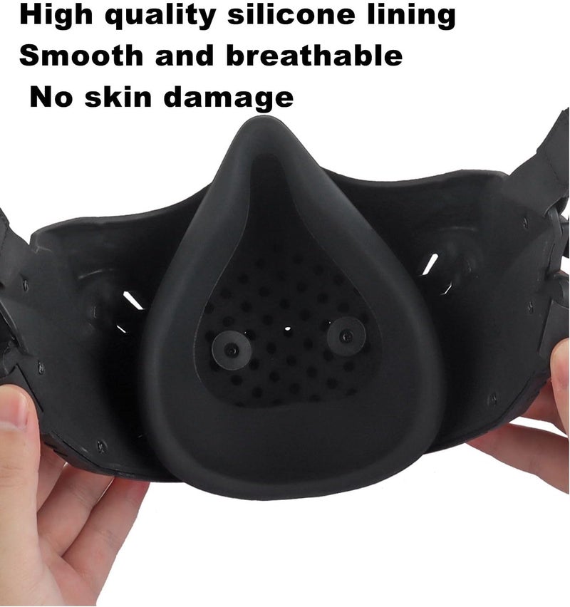 JFFCESTORE Tactical Airsoft Half Face Masks, Rebel Skull Airsoft Half Face Mask Airsoft Protective Masks for Cs War Game Halloween Party - Image 2